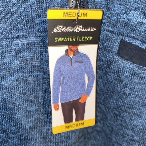 Host Pick ❣️🥂 Eddie Bauer quarter zip fleece sweater jacket size Medium - Picture 3 of 6